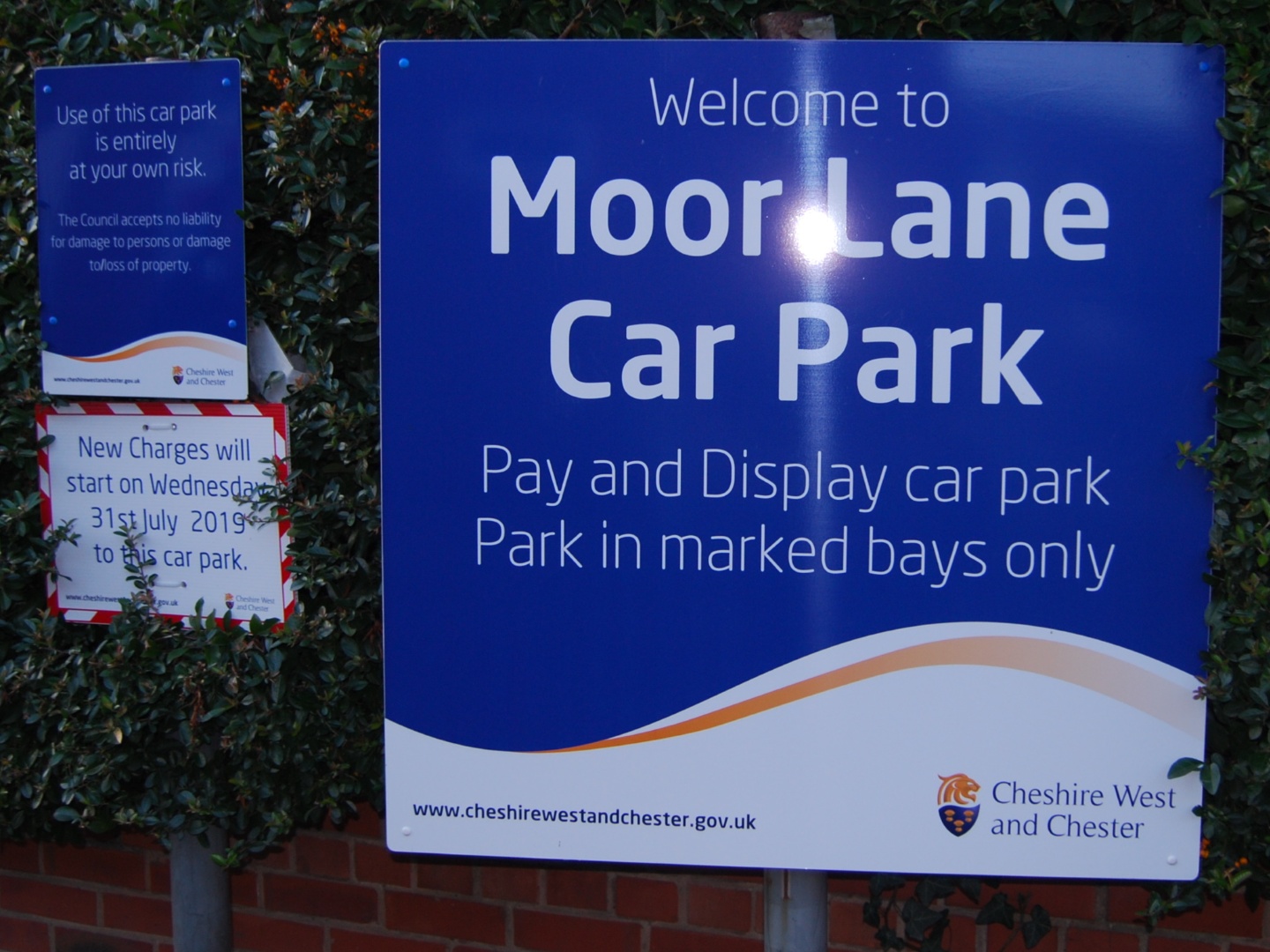 Moor lan car park 2019